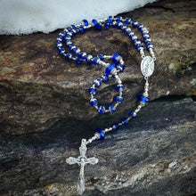 Load image into Gallery viewer, Blue Rosary Beads