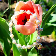 Load image into Gallery viewer, Saint Therese of Lisieux charm bracelet