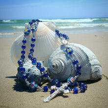Load image into Gallery viewer, Blue Rosary Beads
