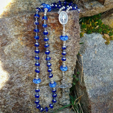 Load image into Gallery viewer, Blue Rosary Beads