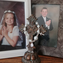 Load image into Gallery viewer, First Holy Communion Pearl Rosary bracelet