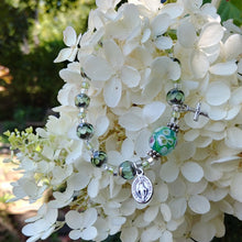 Load image into Gallery viewer, Peridot and Silver Rosary Bracelet
