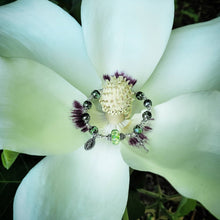 Load image into Gallery viewer, Peridot and Silver Rosary Bracelet
