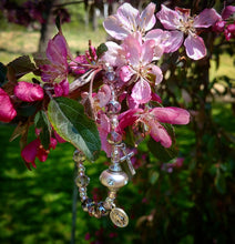 Load image into Gallery viewer, Pink and Silver Rosary Bracelet