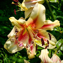 Load image into Gallery viewer, Pink and Gold Rosary Bracelet