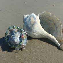 Load image into Gallery viewer, Peridot and Silver Rosary Bracelet