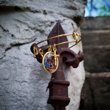 Load image into Gallery viewer, Saint Michael the Archangel Gold Bangle