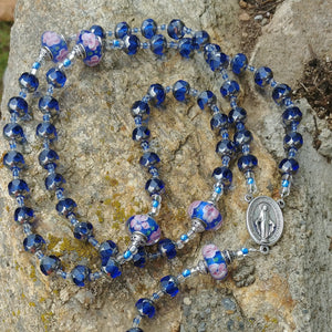 Blue Rosary Beads