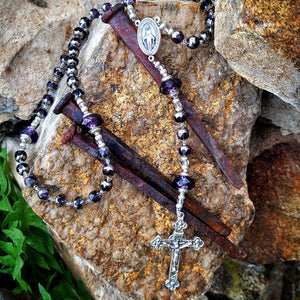 Purple Rosary Beads