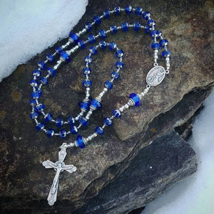 Blue Rosary Beads