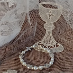 First Holy Communion pearl bracelet