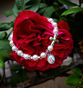 Sacred Heart of Mary Saint charm bracelet