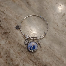 Load image into Gallery viewer, Blessed Mother Silver Bangle
